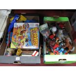 Matchbox Disney Theme Diecast Vehicles, MacDonald's toys, playing cards, etc:- Two Boxes