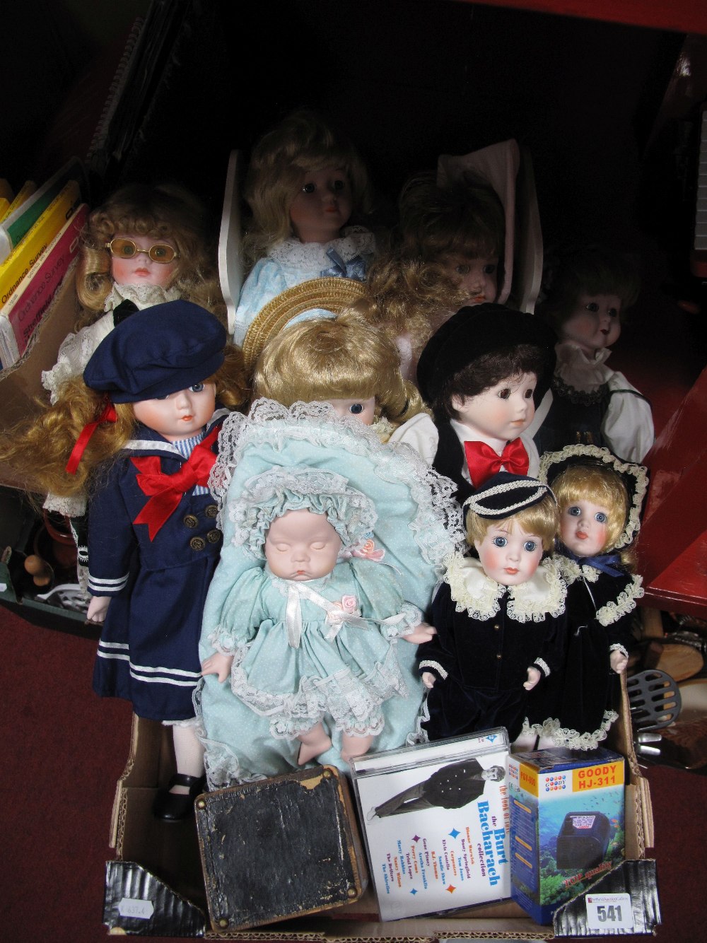 A Collection of Modern Porcelain Collectors Dolls, varying designs and sizes, a circa 1900