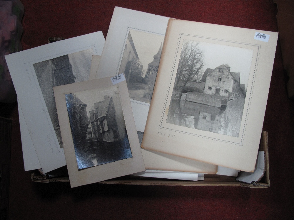 A Collection of Mid XX Century Black and white Mounted Photographs, of Scandinavia, English