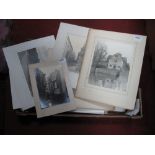 A Collection of Mid XX Century Black and white Mounted Photographs, of Scandinavia, English