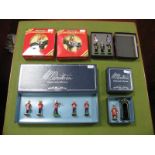 Five Boxed W Britain White Metal Model Military Figure Sets, including #00157 Band of the