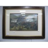 Battle of Rorke's Drift, print, in contemporary glazed frame.