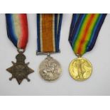 A WWI Medal Trio, comprising 1914/15 Star, War Medal and Victory Medal to M2 - 077607 Pte. J. D.