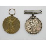 A WWI Pair of Medals, comprising War and Victory Medals to 52094 Private T.H. Murphy, West Yorkshire