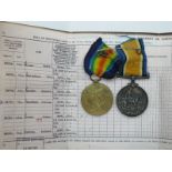 A WWI Pair of Medals, comprising War and Victory Medals to 34059 Private W. Bradbury, York & Lancs