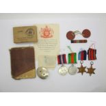 WWII Group of Four Medals, consisting of 39/45 Star, Burma Star, Defence and War Medals in box of