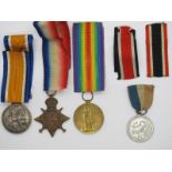 A WWI Trio of Medals, consisting of 14/15 Star, War and Victory Medals to: 60472 Driver H.A. Burnham