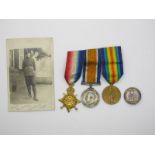 A WWI Medal Trio, comprising 1914/15 Star, War Medal and Victory Medal to 19275 PTE S Rose (