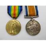 A WWI Medal Duo, comprising War Medal and Victory Medal to 54116 Pte. E. C. Candler, Manchester