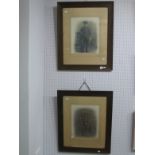 *WITHDRAWN* Two Framed Pictures of WWI Soldiers in Uniform.