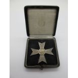 A German Third Reich War Merit Cross, first class, pin back, in box of issue.