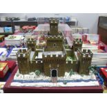A Well Painted Plastic War Gaming Fort, depicting a Napoleonic era fort and scenery, some