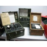 Two Mid XX Century British Army Test Sets, #EE-65-E Signal Corps IF-93 including war department