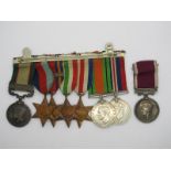 WWII Group of Seven Medals, consisting of India General Service Medal with clasp "North West