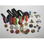 WWII Group of Five Medals, consisting of 39/45 Star, Africa Star, Italy Star, Defence and War
