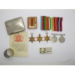 WWII Group of Five Medals, consisting of 39/45 Star, Italy Star, Africa Star, Defence and War