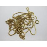 9ct Gold Box Link Chains, etc.