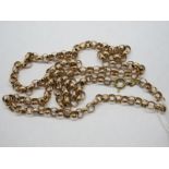 A 9ct Gold Belcher Link Chain.