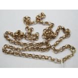A 9ct Gold Belcher Link Chain.