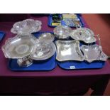 Assorted Decorative Plated Dishes, comports, etc.