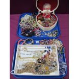 A Mixed Lot of Assorted Costume Jewellery, including beads, earrings, pendants on chains, etc,