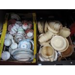 Woods Ware 'Jasmine' Dinner and Teaware, Edwardian teaware, etc:- Two Boxes