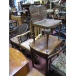 A XIX Century Mahogany Pembroke Table, with drop leaves, single drawer, on tapering legs.