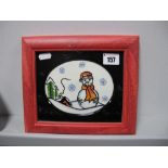 A Lorna Bailey Snowman Wall Plaque, Limited Edition 5 of 30.