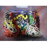 A Mixed Lot of Assorted Costume Bead Necklaces:- One Box