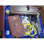 Smiths Tachometer (for checking speeds in excess of 20,000 rpm), scissors etc:- One Tray