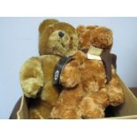 Hermann Mercedes Benz Collection Classic Selection Teddy Bear, brown, a gold plush teddy bear with