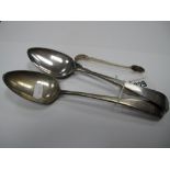 A Hallmarked Silver Old English Pattern Table Spoon, Peter, Ann & William Bateman, London 1800,