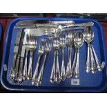 E. Leclere Dubarry Style Part Canteen of Cutlery:- One Tray