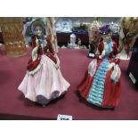 A Paragon Figurine "Lady Melanie"; together with "Lady Patricia". (2)