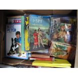 A Quantity of Mid XX Century Books, including Blue Peter annuals, Biggles, Rupert, I-Spy annual