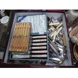 A Mixed Lot of Assorted Plated Cutlery, including cased sets.