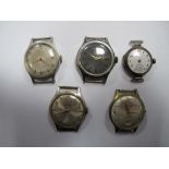 Kienzle, Ingersoll, Smiths Empire and Other Vintage Wristwatch Heads, (no straps).