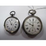 L. Winterhalder Blaenavon & Switzerland; An Openface Pocketwatch, the signed dial with seconds