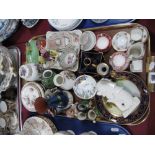 Spode, Coalport, Royal Doulton Miniature Tea Cups and Saucers, various pin trays, trinkets, etc:-