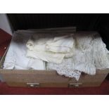 Lace, Crochet and Other Table Linen, etc in a Revelation suitcase.