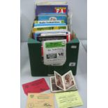 Yorkshire Cricket Programmes, tickets. Sheffield F. C programmes and others, books, etc:- One Box