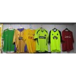 Sheffield United Away Shirts, 'Midas', 'Capital One' x2, Wards plus Chengdu Blades plus Greentown(