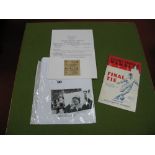 1939 F.A Cup Final, Portsmouth v. Wolves programme (spine repair), ticket, images from the game.