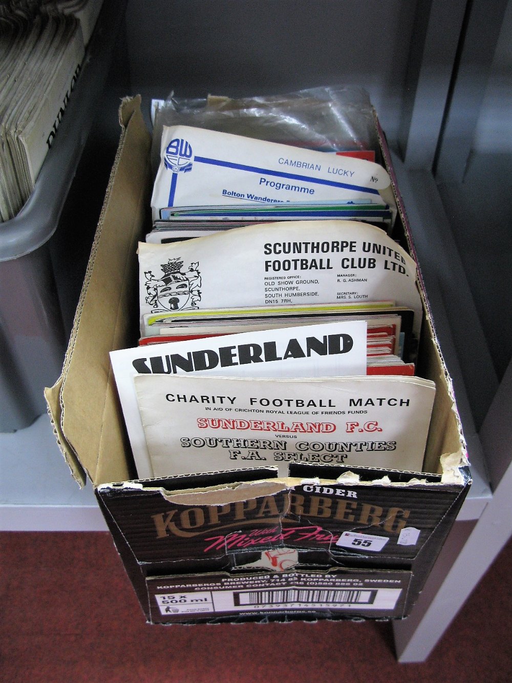 Sunderland Home and Away Programmes 1980-85, many friendly's, single sheet, Isle of Man Festivals,