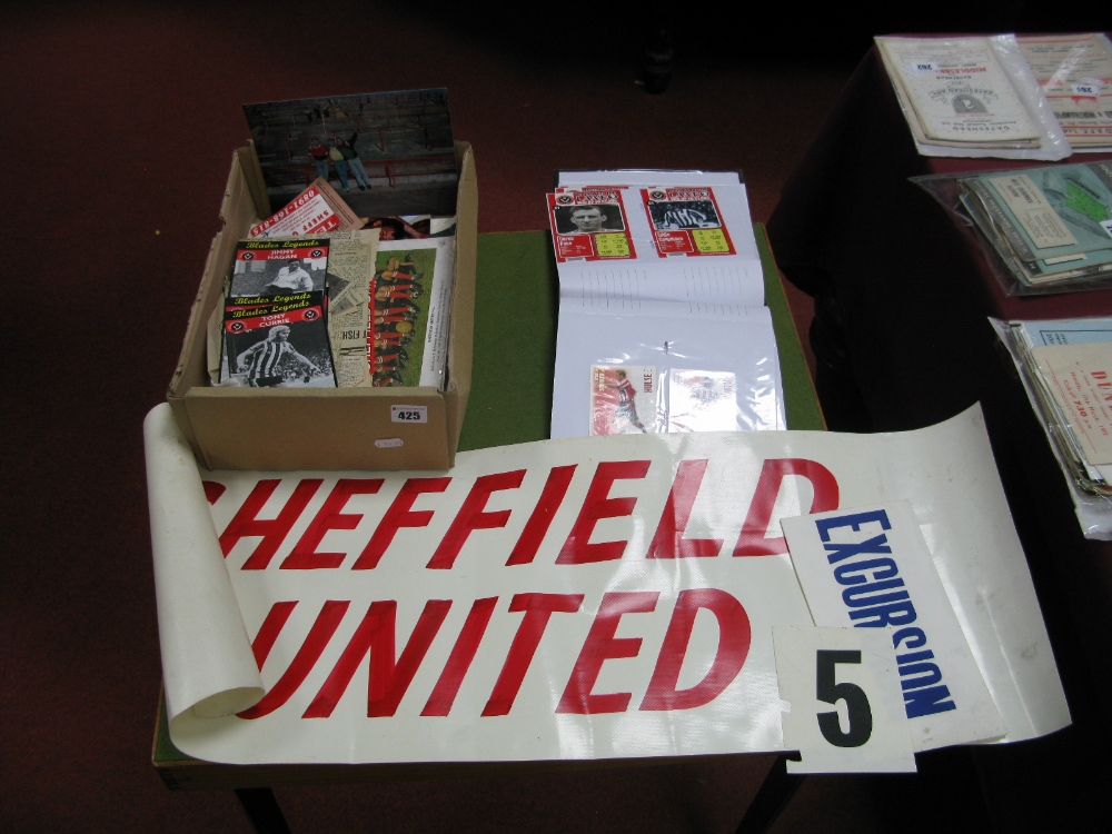 Sheffield United Ephemera To Include Photos, stickers, team prints, Xmas cards, scratch cards,