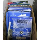 Leicester City Programmes, 1966-82 including 70-1 v. Moscow Dynamo. One Box