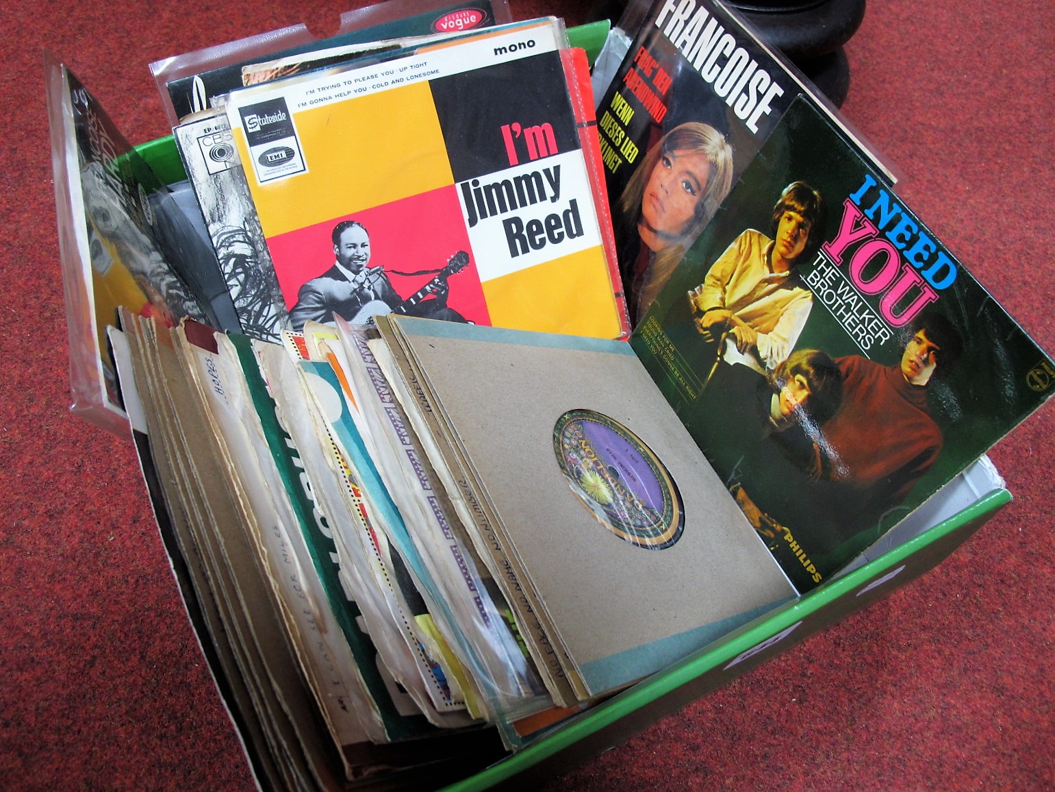 A Nice Collection of 1960's/70's 7" and EP Records, including 'I'm Jimmy Reed', Walker Brothers, The