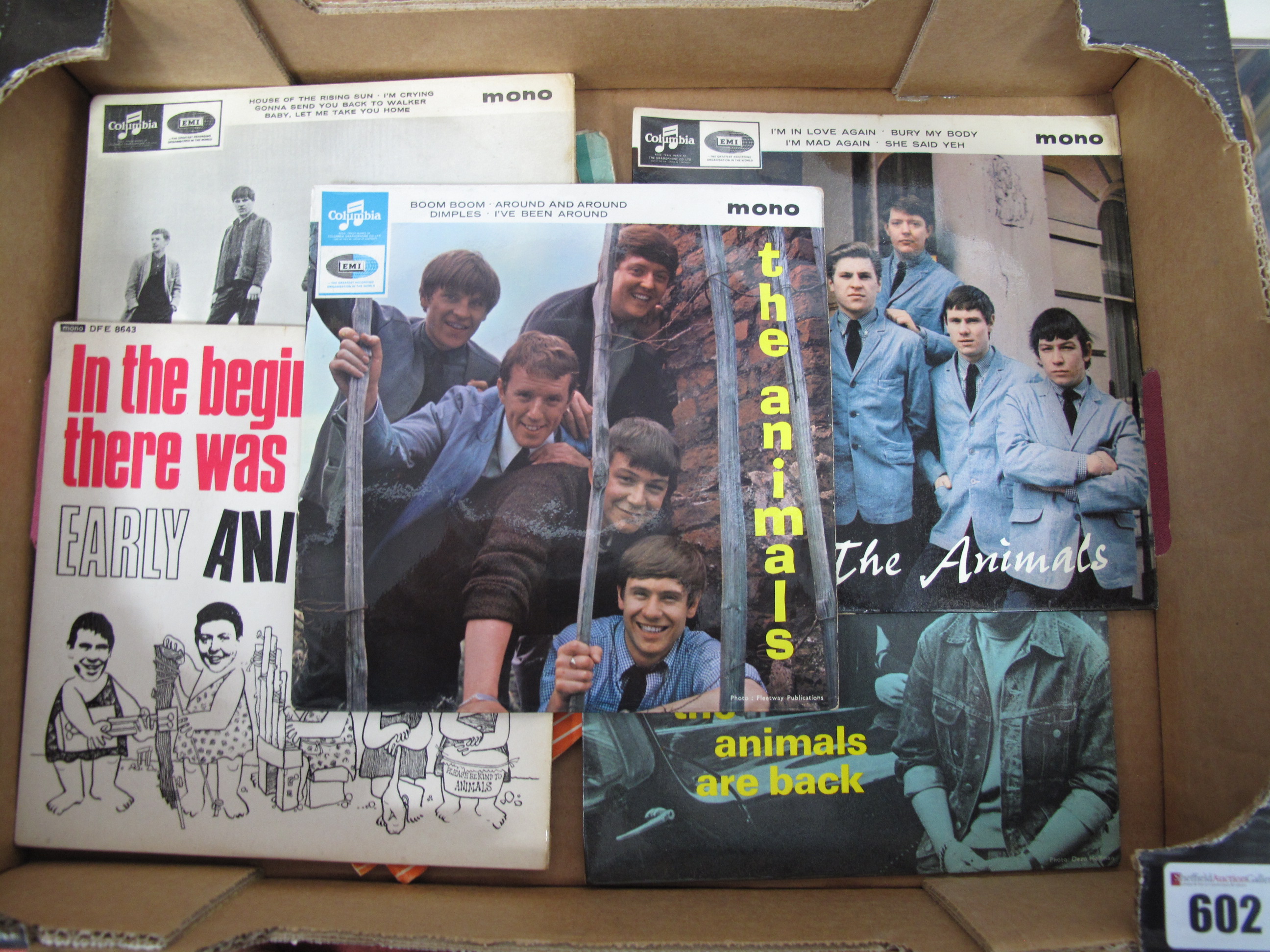 The Animals. Five 1960's EP's to include 1st, The Animals Are Back, The Animals (SEG 8439), In The