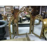 Peerart Triple Freestanding Dressing Table Mirror.