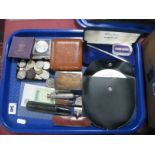Coins, Fearns buyers calculator, whistles, etc:- One Tray
